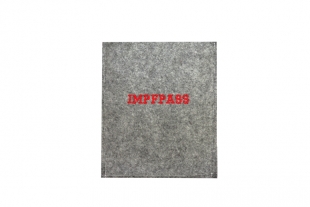 Filz-Einstecktasche grau 150 x 108 mm