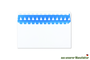 Offset DIN lang 110 x 220 mm Briefumschlag mit Tannen Seidenfutter