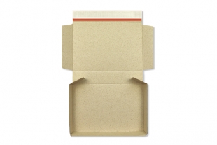 Graspapier Postbox 250 x 172 x 46 mm Versandsachachtel