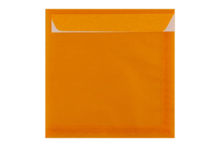 Transparent orange 220 x 220 mm Briefumschlag