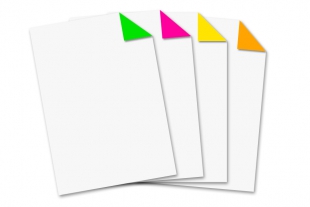 Neon einseitig bedruckt Set bunt DIN A4 Briefbogen