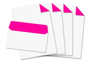 Start-Set Neon-Innendruck DIN lang ohne Fenster + DIN A4