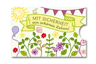 »Edelkuvert®« RFID-Schutzhülle "Blumenwiese"