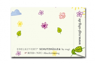 »Edelkuvert®« RFID-Schutzhülle "Blumenwiese"