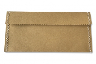 Design-RC® genäht 110 x 220 mm DIN lang braun Briefumschlag