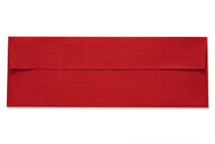 Leinenstruktur rot 115 x 325 mm Briefumschlag