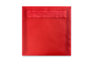 Transparent 165 x 165 mm Briefumschlag