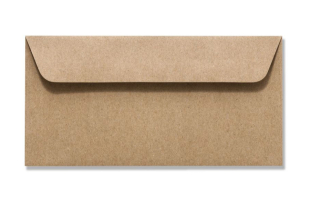 Design-RC® 110 x 220 mm DIN lang braun Briefumschlag