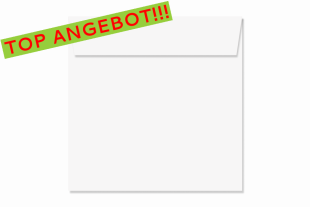 300 Stück Offset 178 x 178 mm Briefumschlag